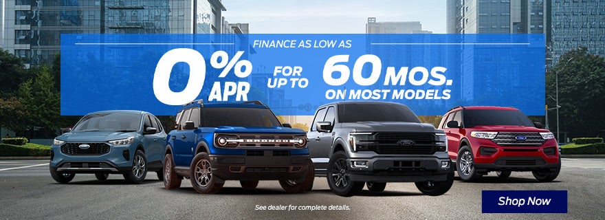 0% APR for up to 60 mo